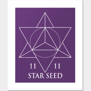 Starseed Tetrahedron Sacred Geometry Posters and Art